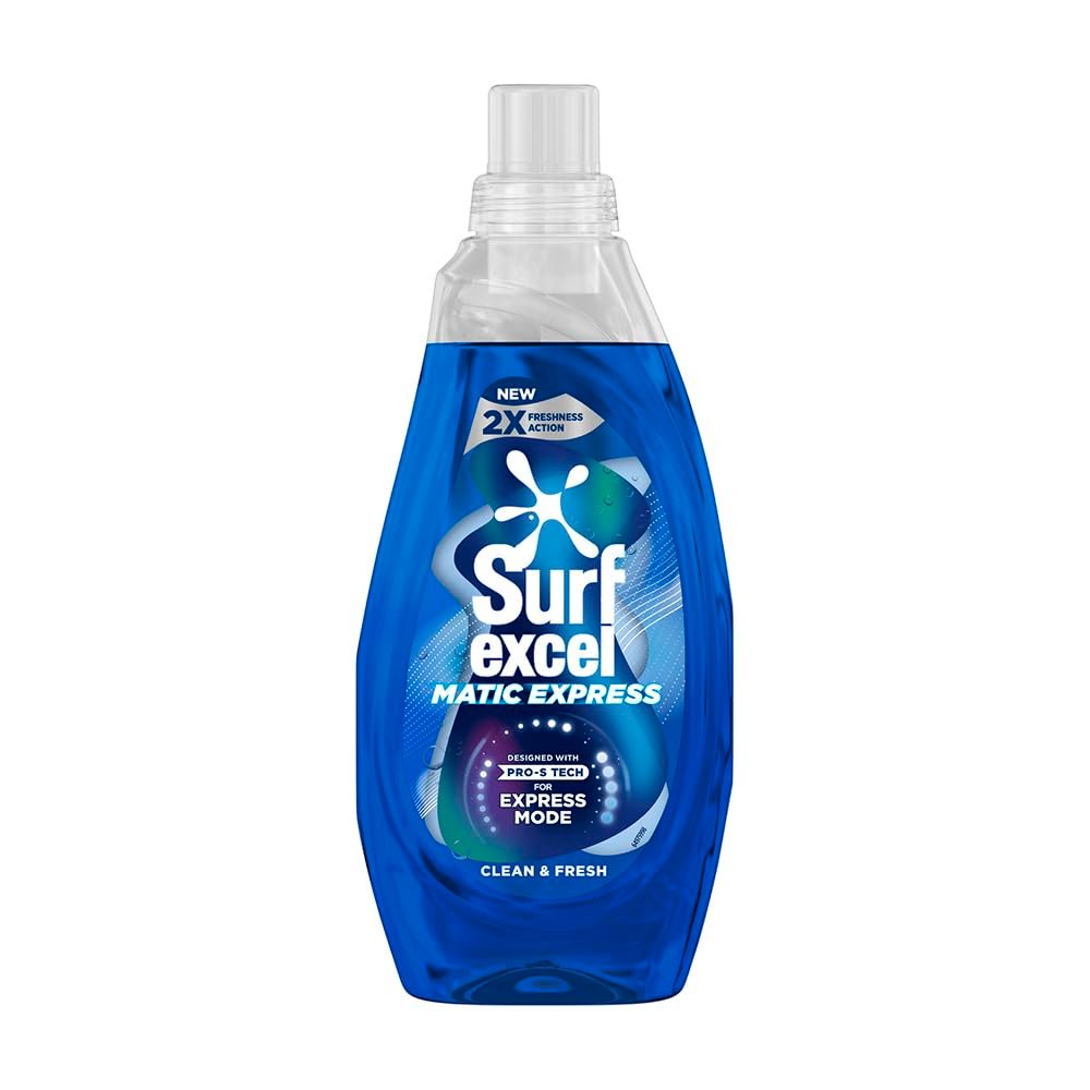 Surf Excel Matic Express Liquid Detergent, 830 ml bottle